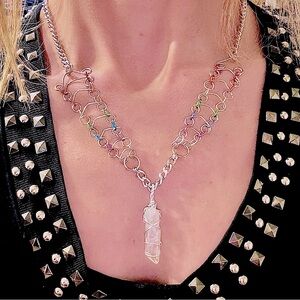 Rainbow Handmade Crystal Necklace